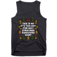 Too Hot Ugly Christmas Sweaters Funny Xmas Family Tank Top