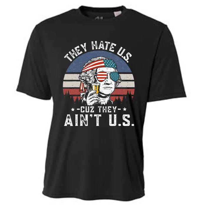 They Hate Us Cuz They Aint Us Funny Fourth 4th Of July Cooling Performance Crew T-Shirt