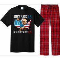 They Hate Us Cuz They AinT Us America Usa Flag 4th Of July Pajama Set