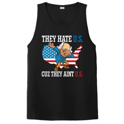 They Hate Us Cuz They AinT Us America Usa Flag 4th Of July PosiCharge Competitor Tank