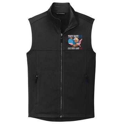 They Hate Us Cuz They AinT Us America Usa Flag 4th Of July Collective Smooth Fleece Vest