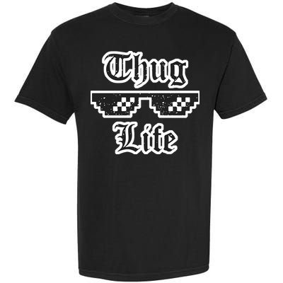 Thug Life Retro Glasses Meme Garment-Dyed Heavyweight T-Shirt