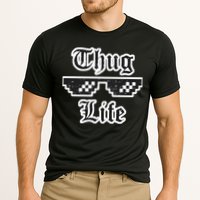 Thug Life Retro Glasses Meme Cooling Performance Crew T-Shirt