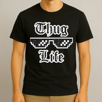 Thug Life Retro Glasses Meme T-Shirt
