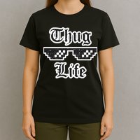 Thug Life Retro Glasses Meme T-Shirt