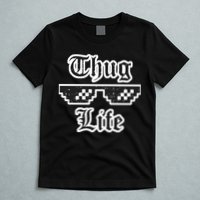 Thug Life Retro Glasses Meme T-Shirt
