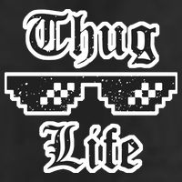 Thug Life Retro Glasses Meme Adult Drive Performance Visor