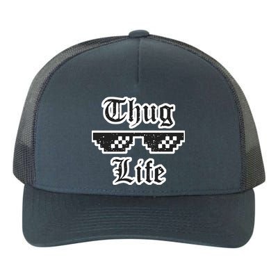 Thug Life Retro Glasses Meme Yupoong Adult 5-Panel Trucker Hat