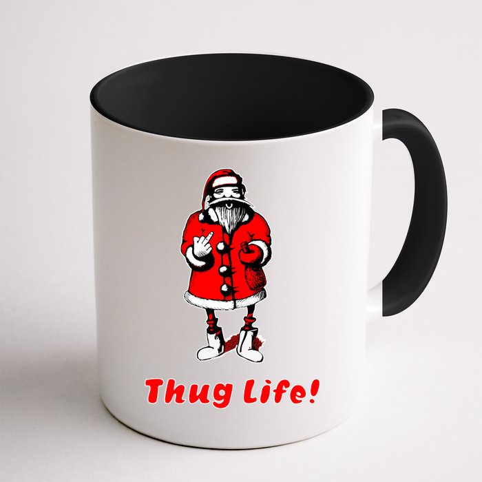 Thug Life Santa Claus Finger Christmas Mug