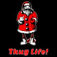 Thug Life Santa Claus Finger Christmas Mug