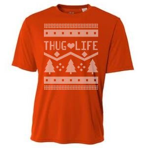 Thug Life Ugly Christmas Sweater Cooling Performance Crew T-Shirt