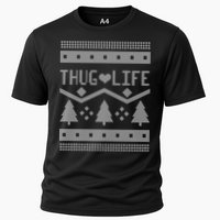 Thug Life Ugly Christmas Sweater Cooling Performance Crew T-Shirt