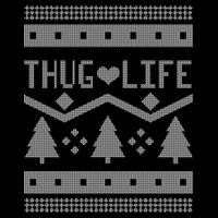 Thug Life Ugly Christmas Sweater Cooling Performance Crew T-Shirt