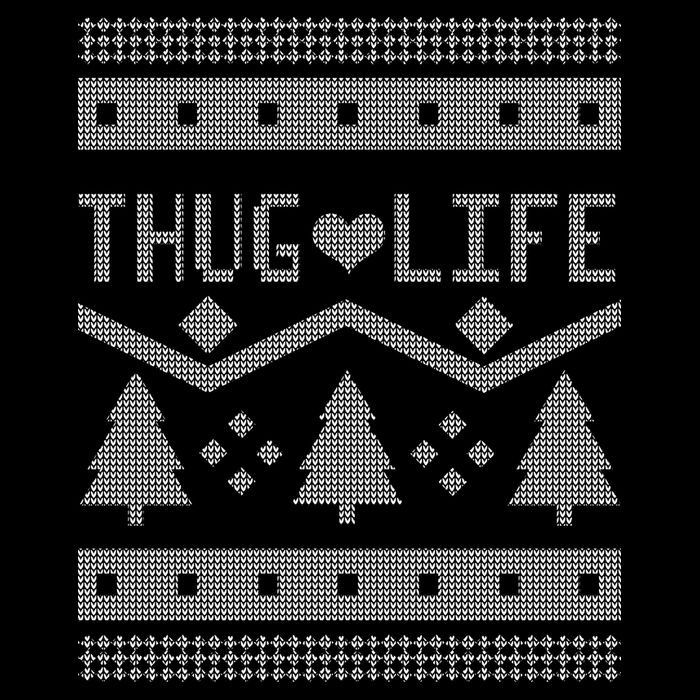 Thug Life Ugly Christmas Sweater Cooling Performance Crew T-Shirt