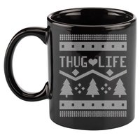 Thug Life Ugly Christmas Sweater 11oz C Handle Ceramic Mug