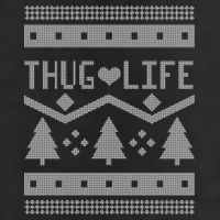 Thug Life Ugly Christmas Sweater 11oz C Handle Ceramic Mug