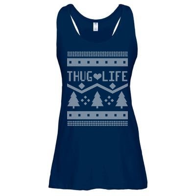 Thug Life Ugly Christmas Sweater Ladies Essential Flowy Tank