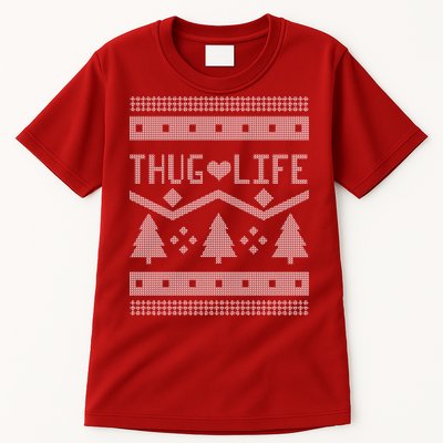 Thug Life Ugly Christmas Sweater Tall T-Shirt