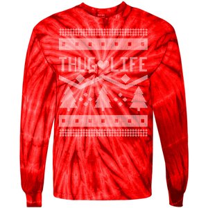 Thug Life Ugly Christmas Sweater Tie-Dye Long Sleeve Shirt