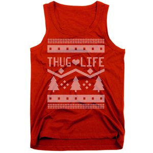 Thug Life Ugly Christmas Sweater Tank Top