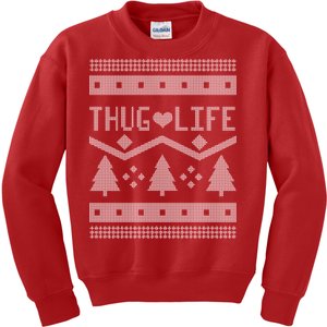 Thug Life Ugly Christmas Sweater Kids Sweatshirt