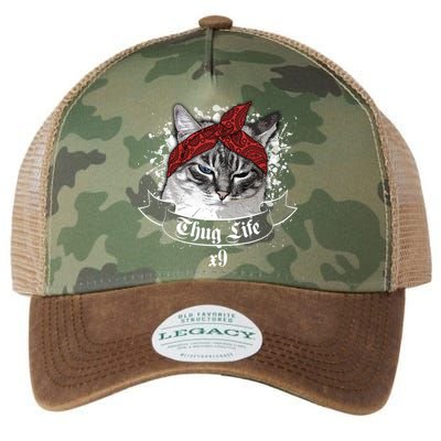 Thug Life X9 Gangster Cat Legacy Tie Dye Trucker Hat