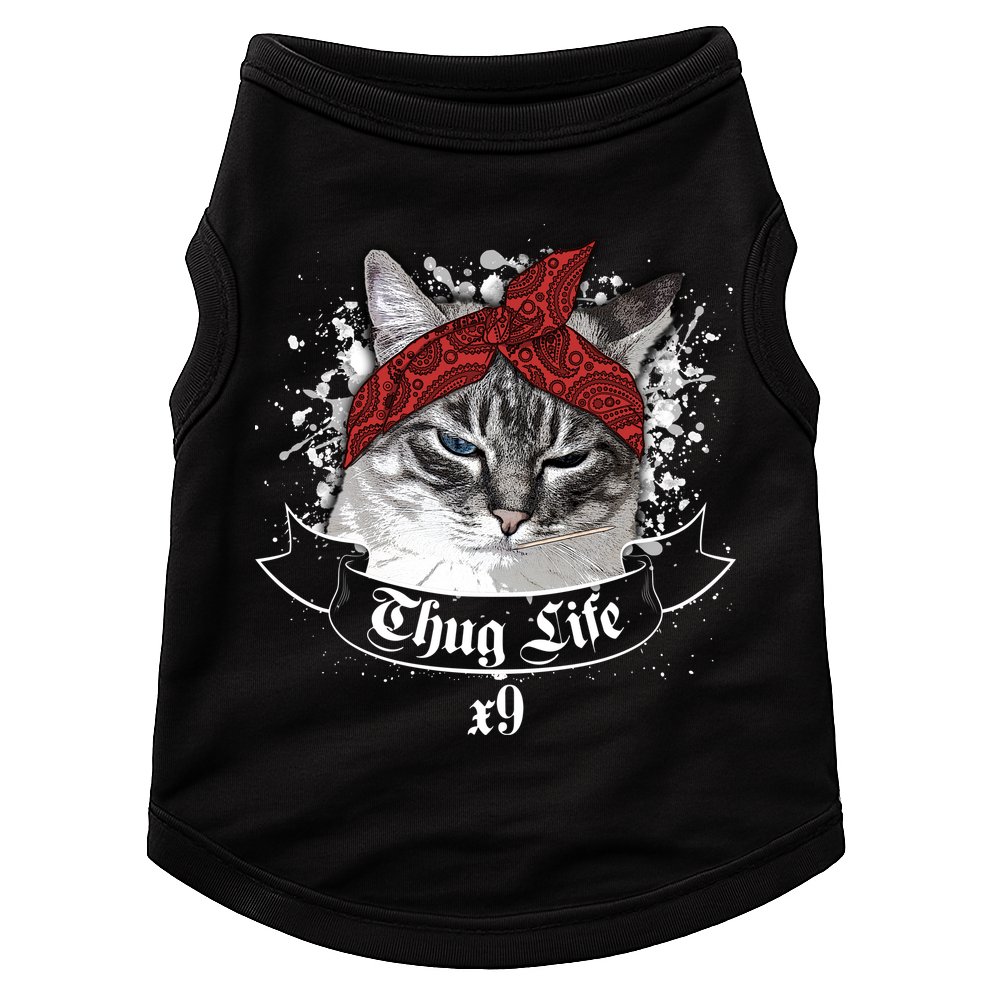 Thug Life X9 Gangster Cat Doggie Tank