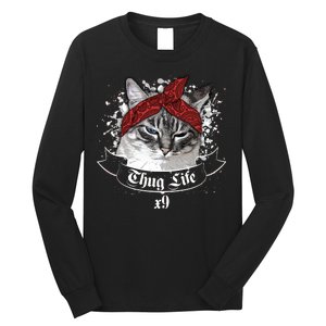 Thug Life X9 Gangster Cat Long Sleeve Shirt