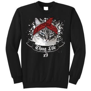 Thug Life X9 Gangster Cat Sweatshirt