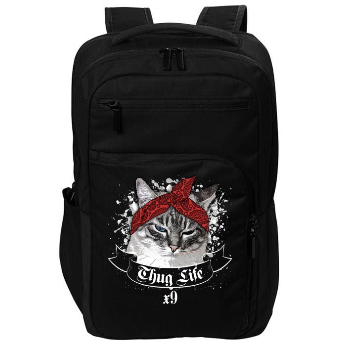 Thug Life X9 Gangster Cat Impact Tech Backpack