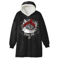 Thug Life X9 Gangster Cat Hooded Wearable Blanket