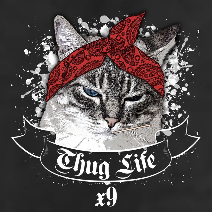 Thug Life X9 Gangster Cat Adult Drive Performance Visor