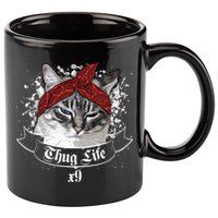 Thug Life X9 Gangster Cat 11oz C Handle Ceramic Mug