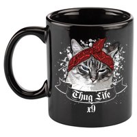 Thug Life X9 Gangster Cat 11oz C Handle Ceramic Mug