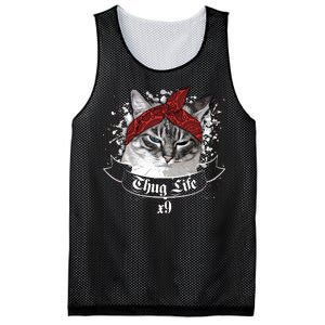 Thug Life X9 Gangster Cat Mesh Reversible Basketball Jersey Tank