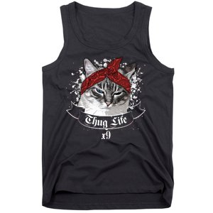 Thug Life X9 Gangster Cat Tank Top