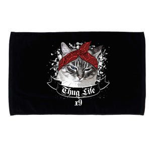 Thug Life X9 Gangster Cat Microfiber Hand Towel