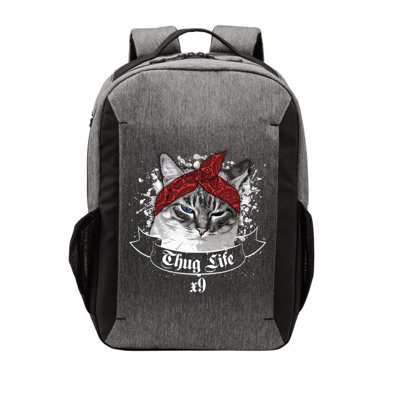 Thug Life X9 Gangster Cat Vector Backpack