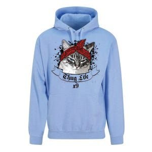 Thug Life X9 Gangster Cat Unisex Surf Hoodie