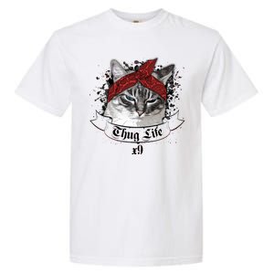 Thug Life X9 Gangster Cat Garment-Dyed Heavyweight T-Shirt