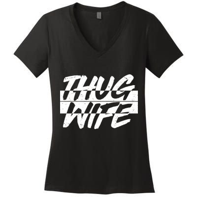 Thug Wife Women's V-Neck T-Shirt