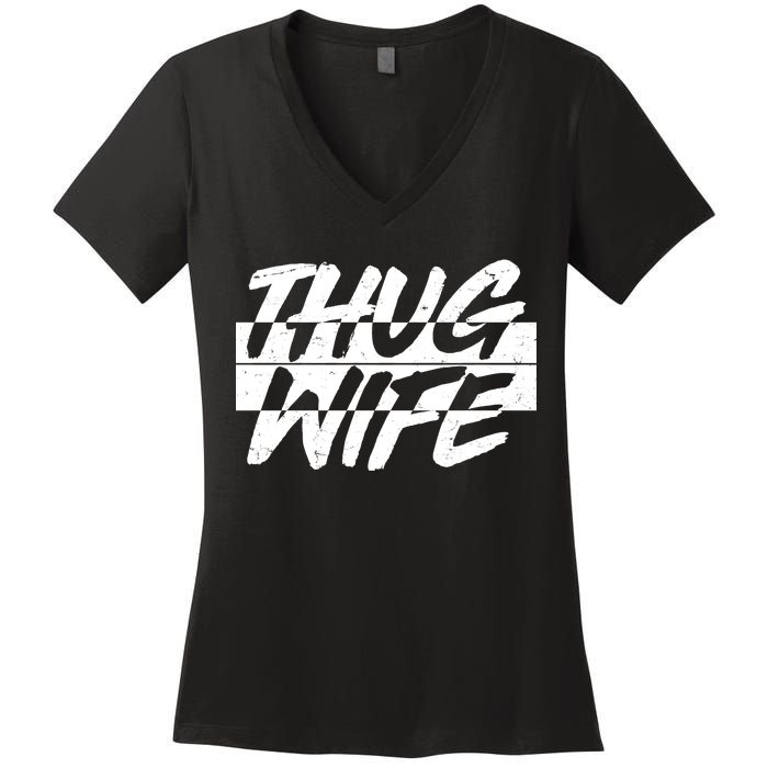 Thug Wife Women's V-Neck T-Shirt