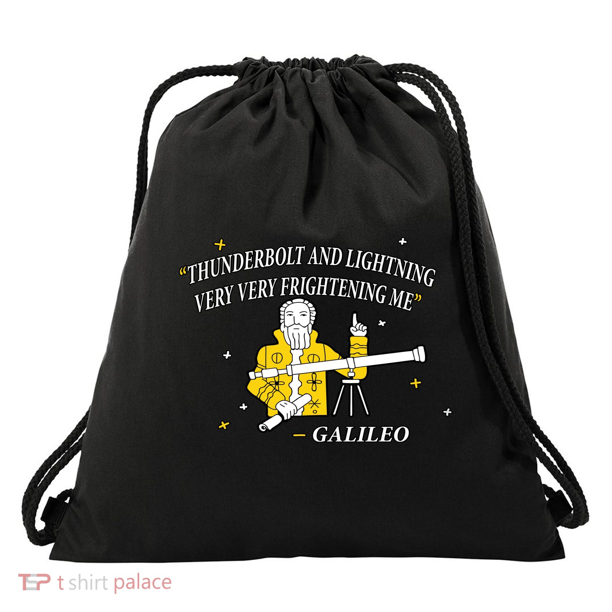 Thunderbolt and Lightning Galileo Drawstring Bag