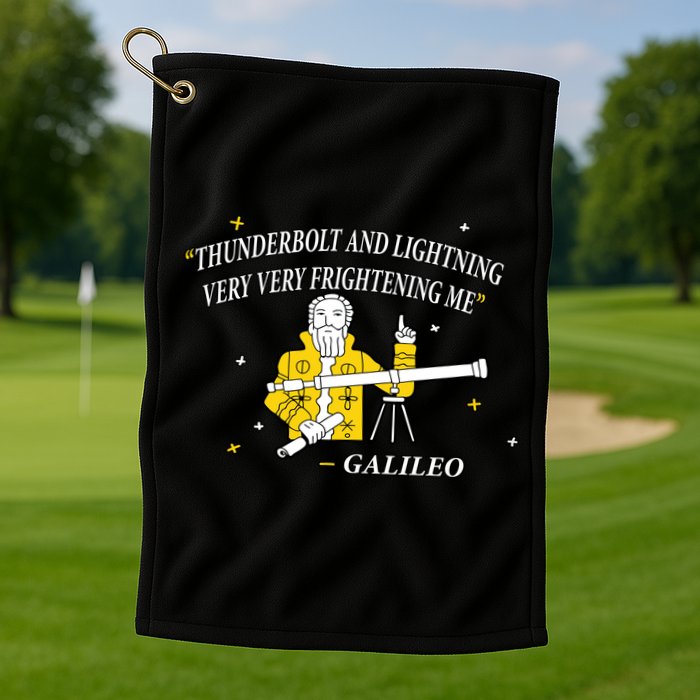 Thunderbolt and Lightning Galileo Golf Towel