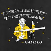 Thunderbolt and Lightning Galileo Golf Towel