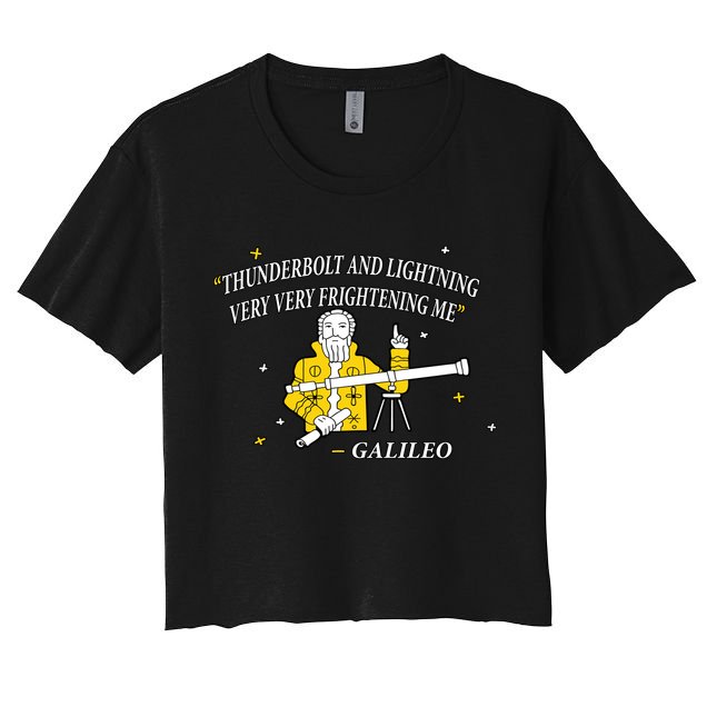 Thunderbolt and Lightning Galileo Crop Top