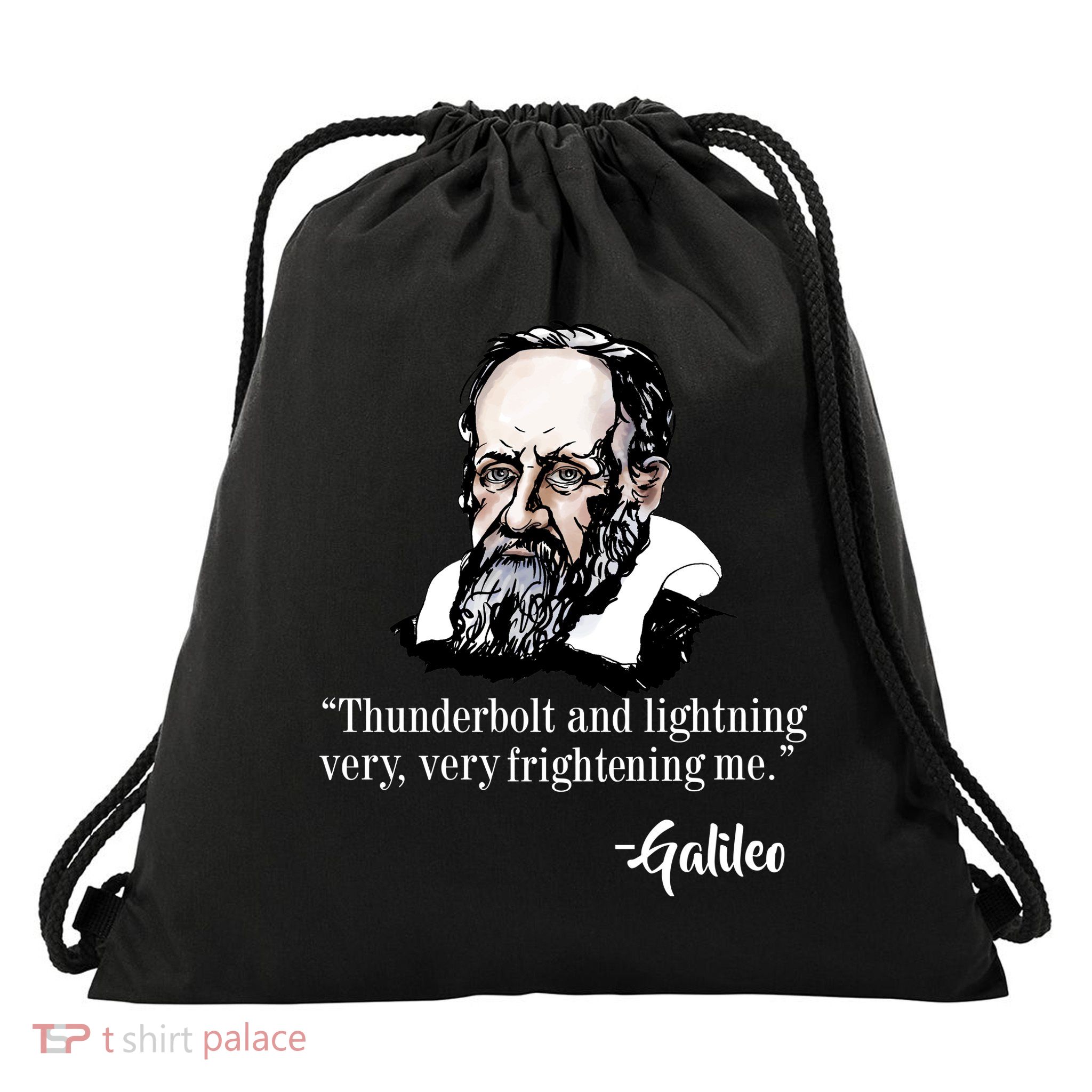 Thunderbolt Lightning Galileo Drawstring Bag