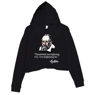 Thunderbolt Lightning Galileo Crop Fleece Hoodie