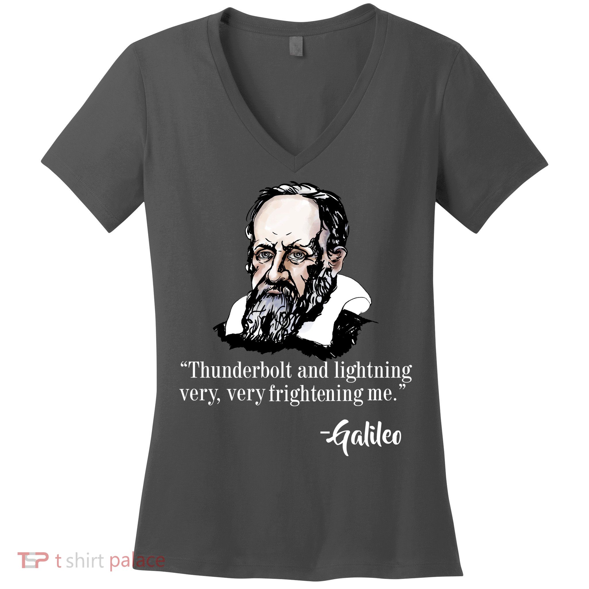 Thunderbolt Lightning Galileo Women's V-Neck T-Shirt