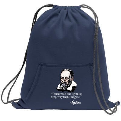 Thunderbolt Lightning Galileo Sweatshirt Cinch Pack Bag